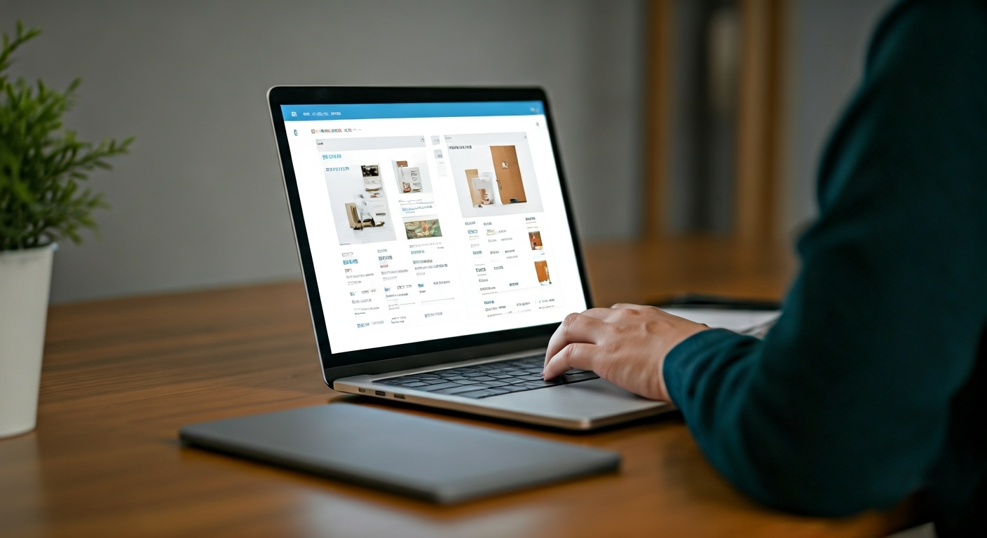 person planning Shopify store