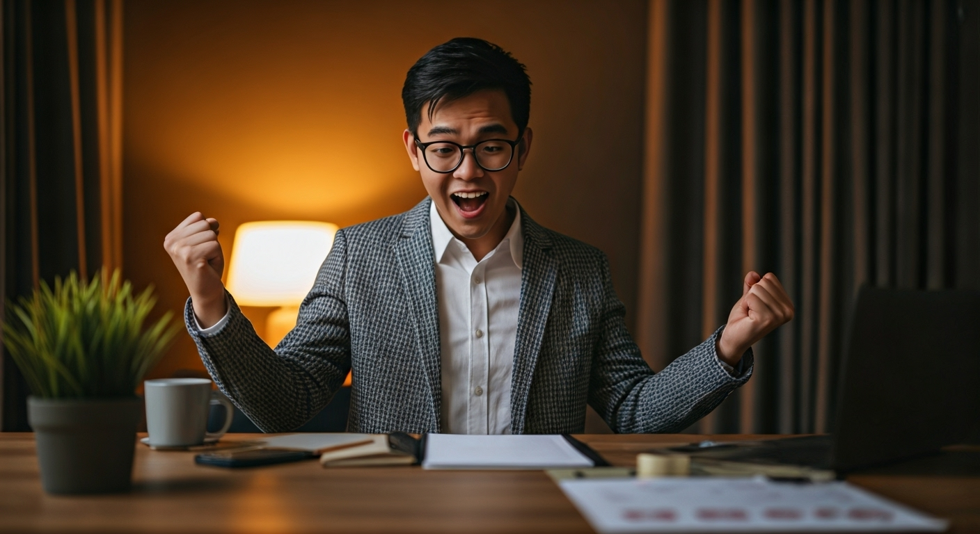 entrepreneur preparing store launch